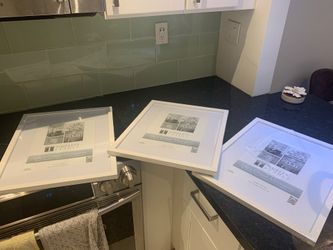 Three picture frames