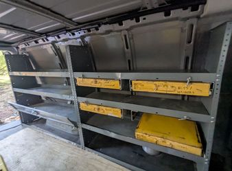 Cargo van shelves