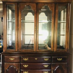China Cabinet (wood and glass)