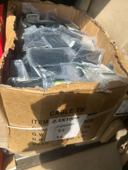 Zip ties or cable ties 100 packs (10,000 ties)