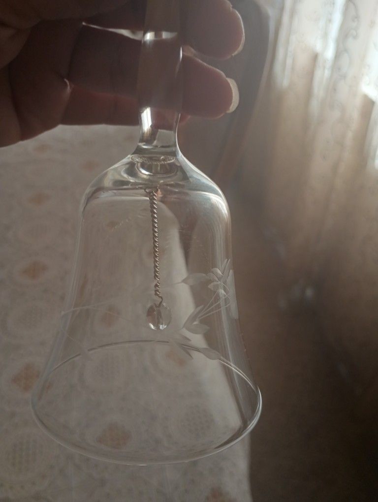 Princess House Glass Set Of 6 and A Bell