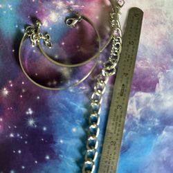 silver wristband set