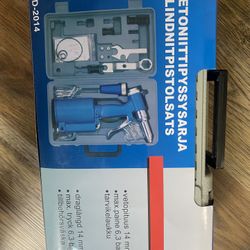 Heavy Duty Air Hydraulic Riveter-Professional Pop Pneumatic Riveting Gun Rivet Tool with Nose Pieces