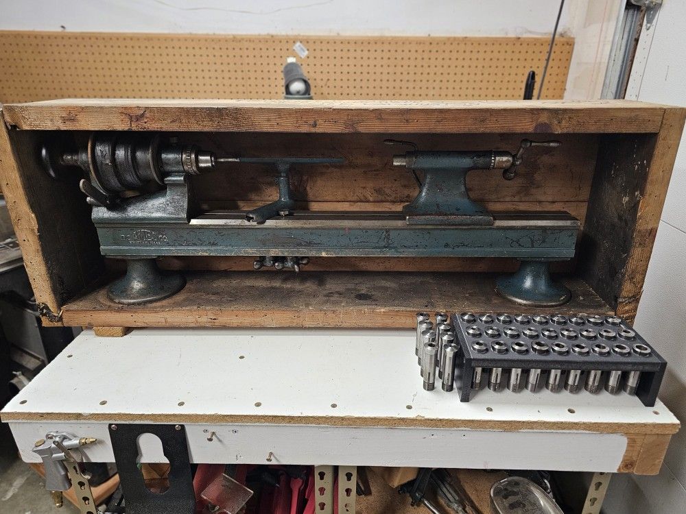 B.C. Ames Watchmakers Lathe With Collets And Accessories