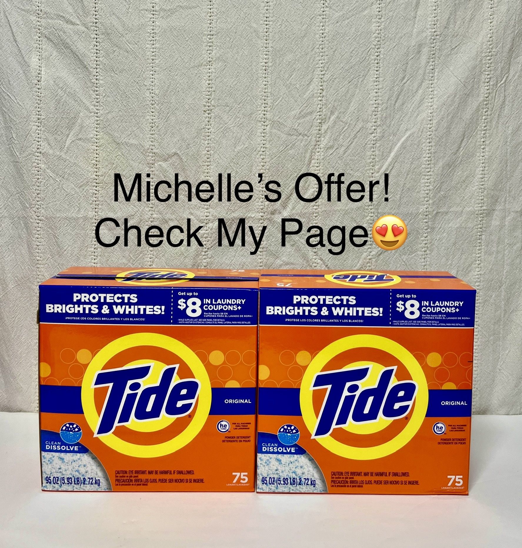 Tide Original Detergent Powder 95oz Set