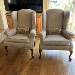 Pair of Wingback Chairs