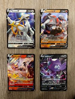 Pokémon V Card Lot #4 – Arceus V, Reshiram V, Rhyperior V & Sableye V