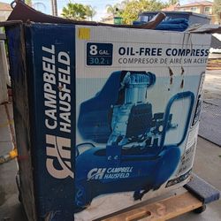 8 Gal. Campbell Hausfeld Air Compressor. Never Used.