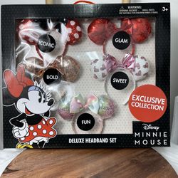Exclusive Collection Disney Minnie Mouse Delux Headband Set.