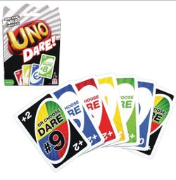 Uno Dare! Classic Card Game- Same Game Wild Choices! Family/ Show-Off/Daredevil/Complete Excellent Condition. This item is the Mattel UNO Dare Card Ga