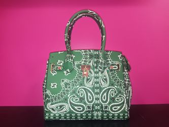 Green Bandanna Purse