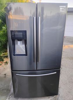 Samsung 3 Door Black Fridge
