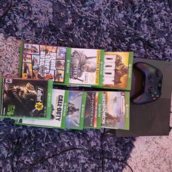 Xbox One With 1 Controller And 8 Games