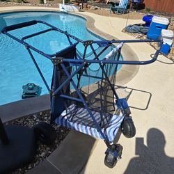 Folding Beach Cart Collapsible Beach Wagon