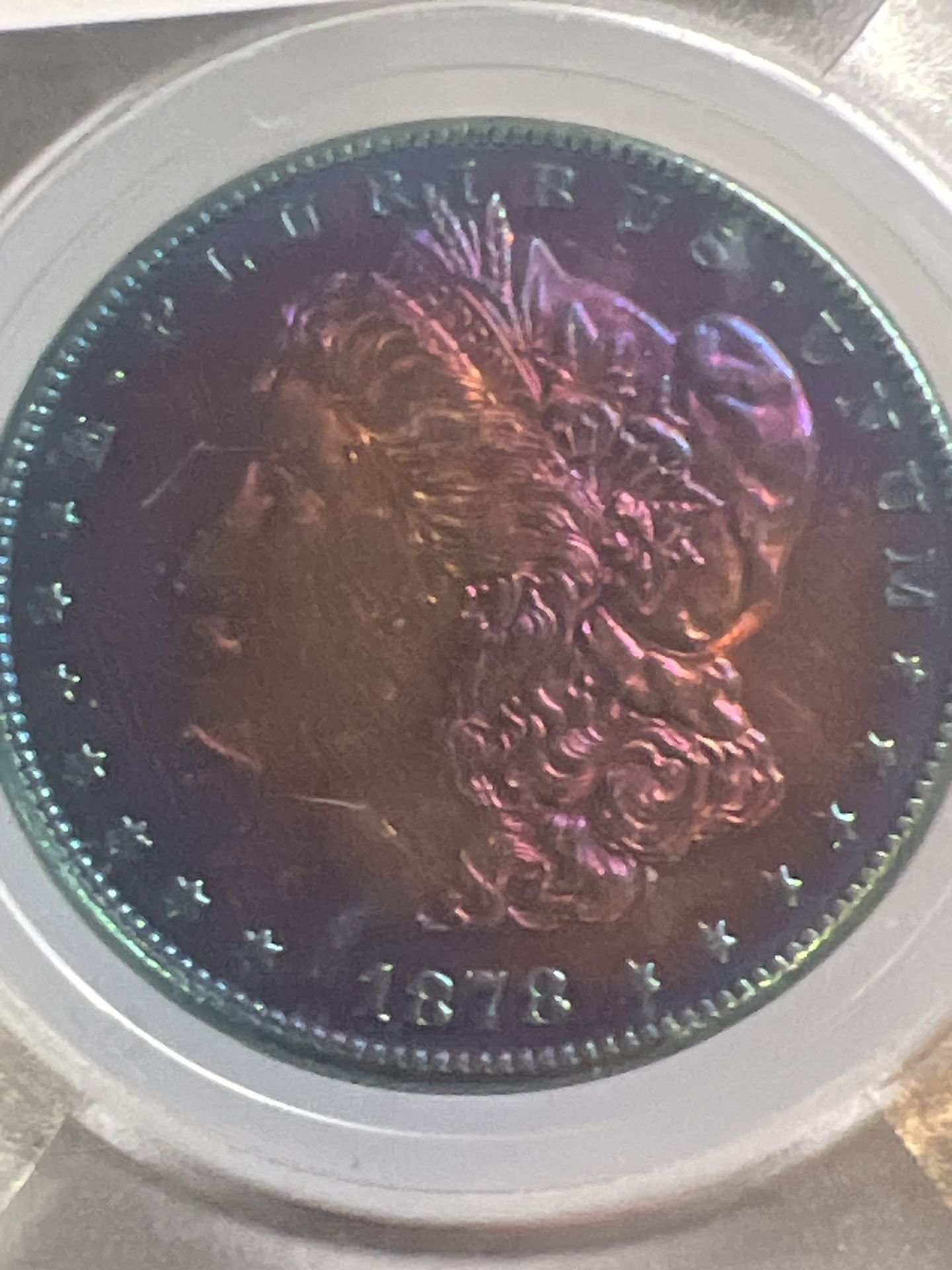 1878 Morgan Silver Dollar 7TF With Awesome Toning