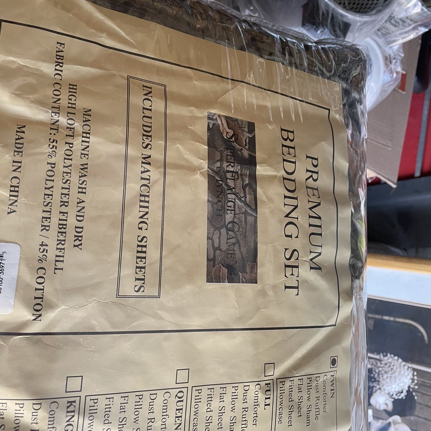 Twin Camo Complete Comforter Bedding Set