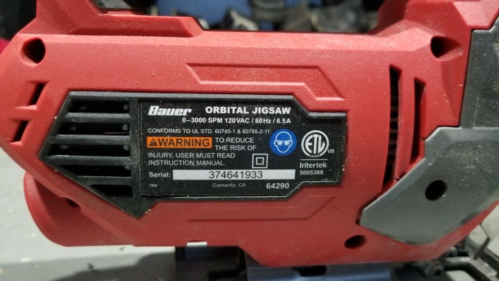 Bauer Orbital Jig Saw for Sale in Renton, WA OfferUp