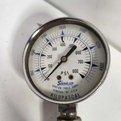 Snap-On Pressure Gauge Kilopascal Diagnostic Tool Mechanics Hardware