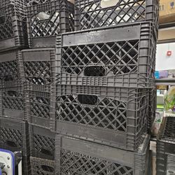 Plastic Black Milk Crates