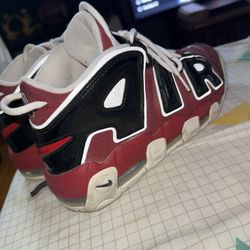 Red And Black Nike Air More Uptempo 