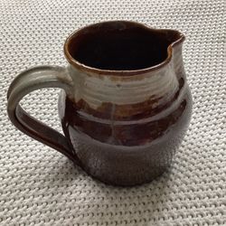 Pottery Pitcher (5” H x 3 1/2” W)