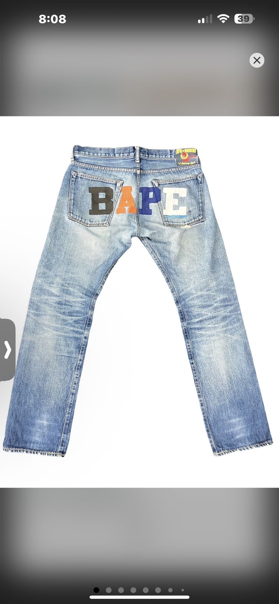 bape denim jeans