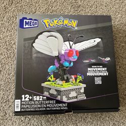 Mega Construx Pokemon Motion Butterfree Building Toy Set NEW SEALED