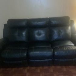 Leather Reclining Couch