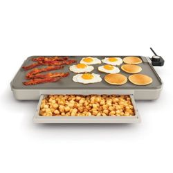 Bella 12" x 22" XL Griddle with Warming Tray $29.99