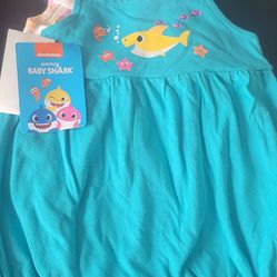 Baby Shark   Baby &  Toddlers Girls Rompers 