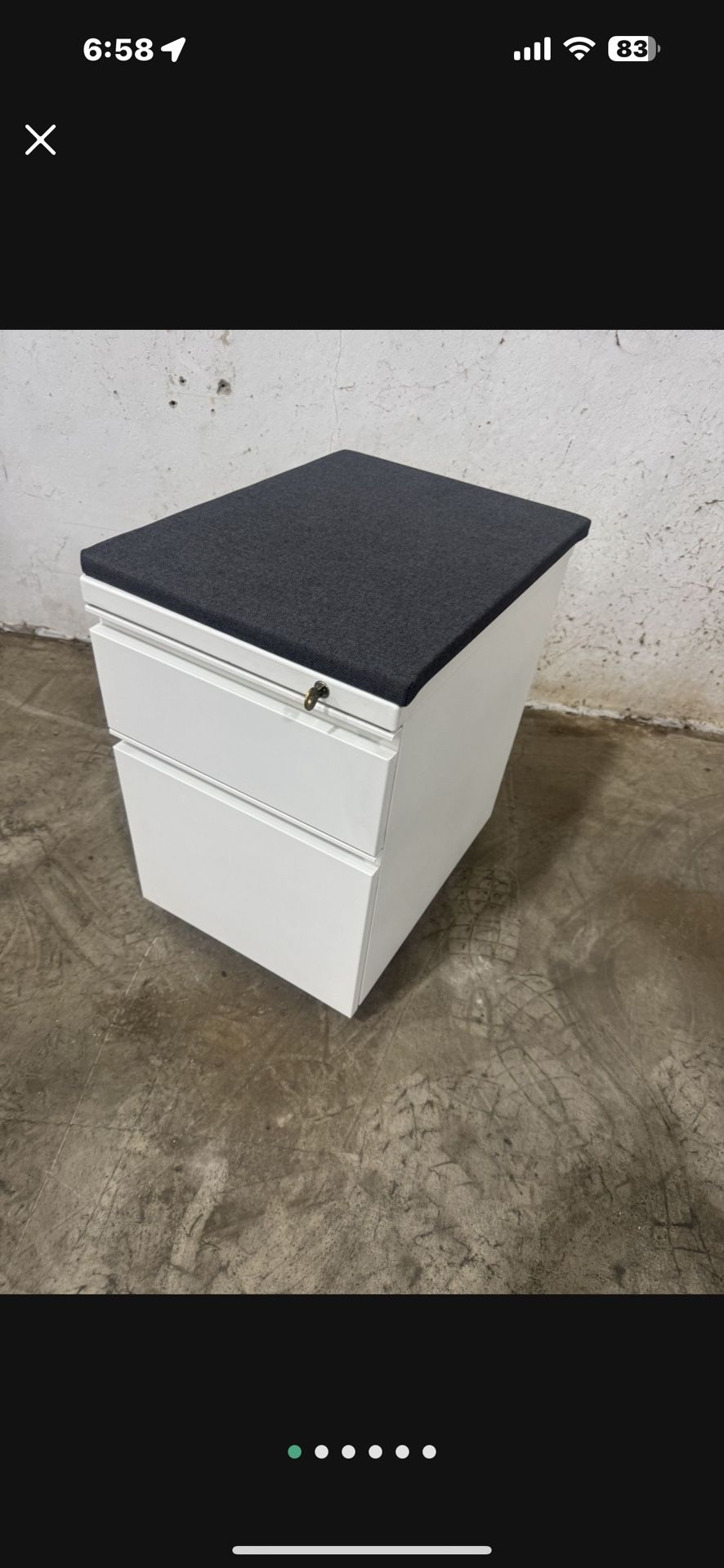 Rolling File Cabinet with Drawer Storage (Lockable)