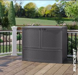 Suncast Backyard Oasis 48.75 in. W x 30.5 in. D x 41.25 in. H Plastic Resin Vertical Outdoor Storage Cabinet