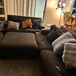 Couch And Love Seat & Foot Rest 