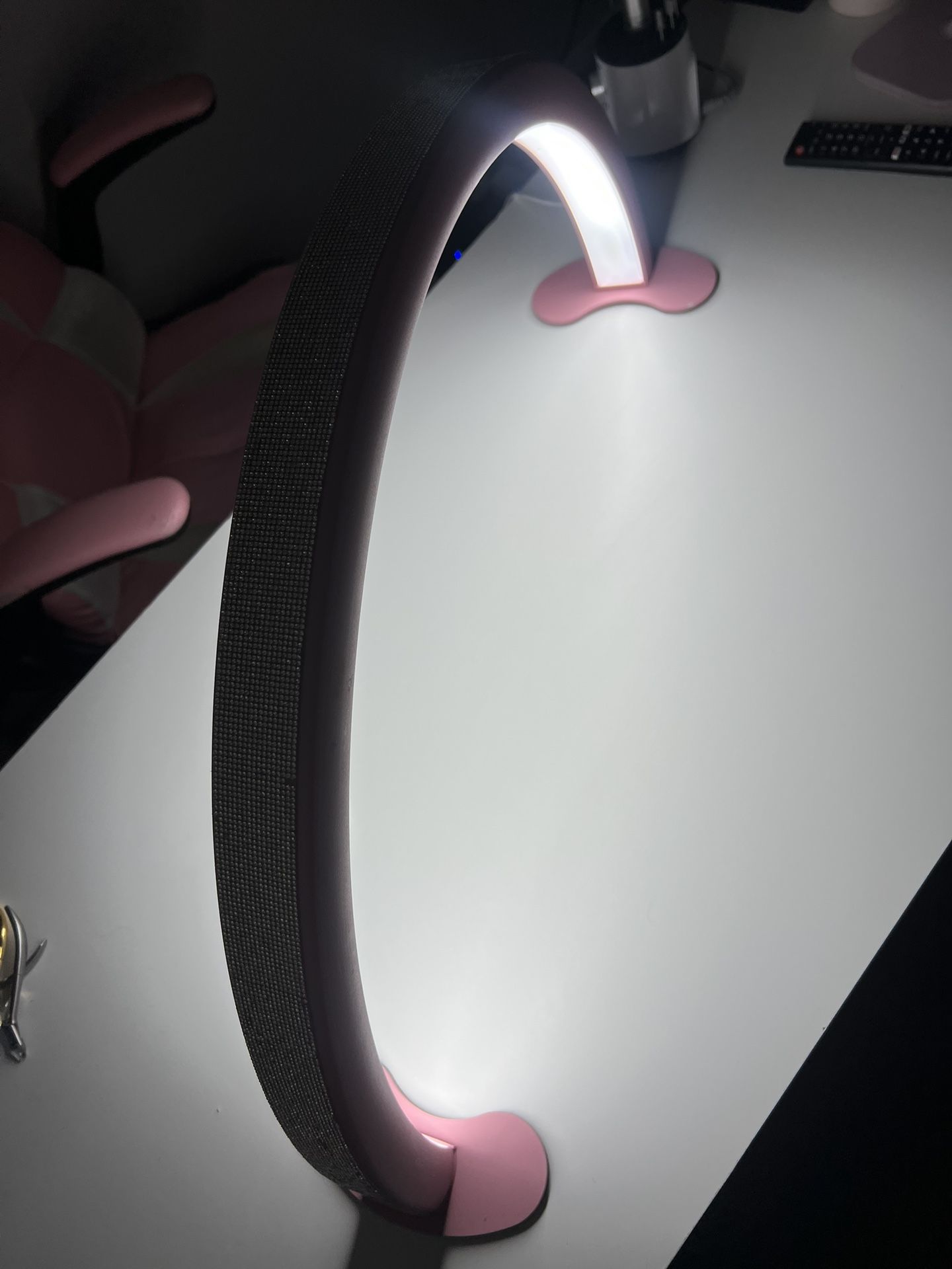 Rhinestone Half Moon Light For Nail Desk !