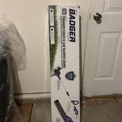 WILD BADGER POWER 2OV Weed Wacker, Leaf Blower, Wheeled Edger Kit Electric with 2 * 2Ah Battery & Charger, String Trimmer, Lightweight, Adjustable Tel