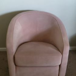 Madison Swivel Glider Chair Blush Pink 