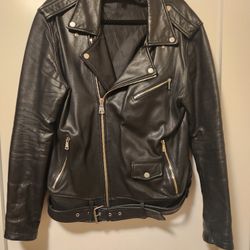 Zara (Leather BIKER Jacket Size XL (44)