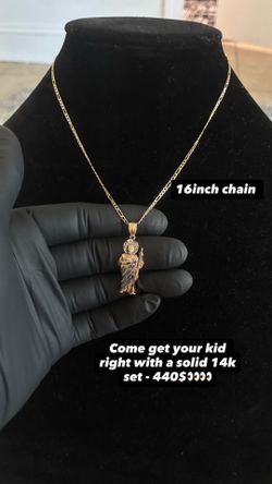 14k Solid San Judas set for kids