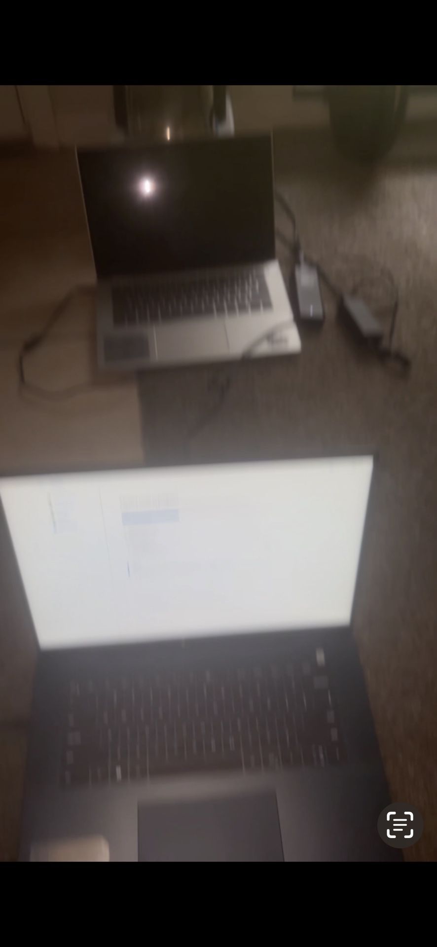 Two Dell Laptops Touchscreen One