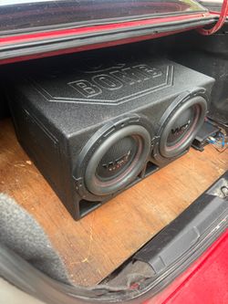 Wdx G5 10” sub with box and amp