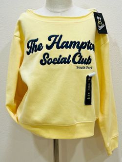 Girls Off the Shoulder Graphic Sweatshirt Size M (8)