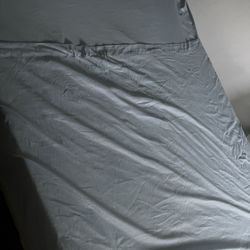 Queen Size Bed, Frame, 4” Foam Pad, And Cover 