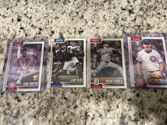 4 MLB baseball cards