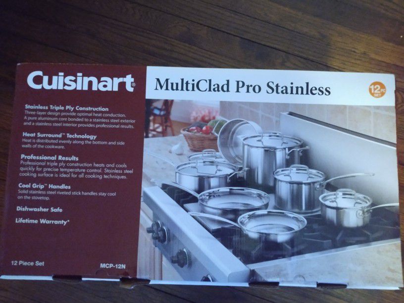 Cuisinart MCP-12N MultiClad Pro Triple Ply 12-Piece Cookware Set