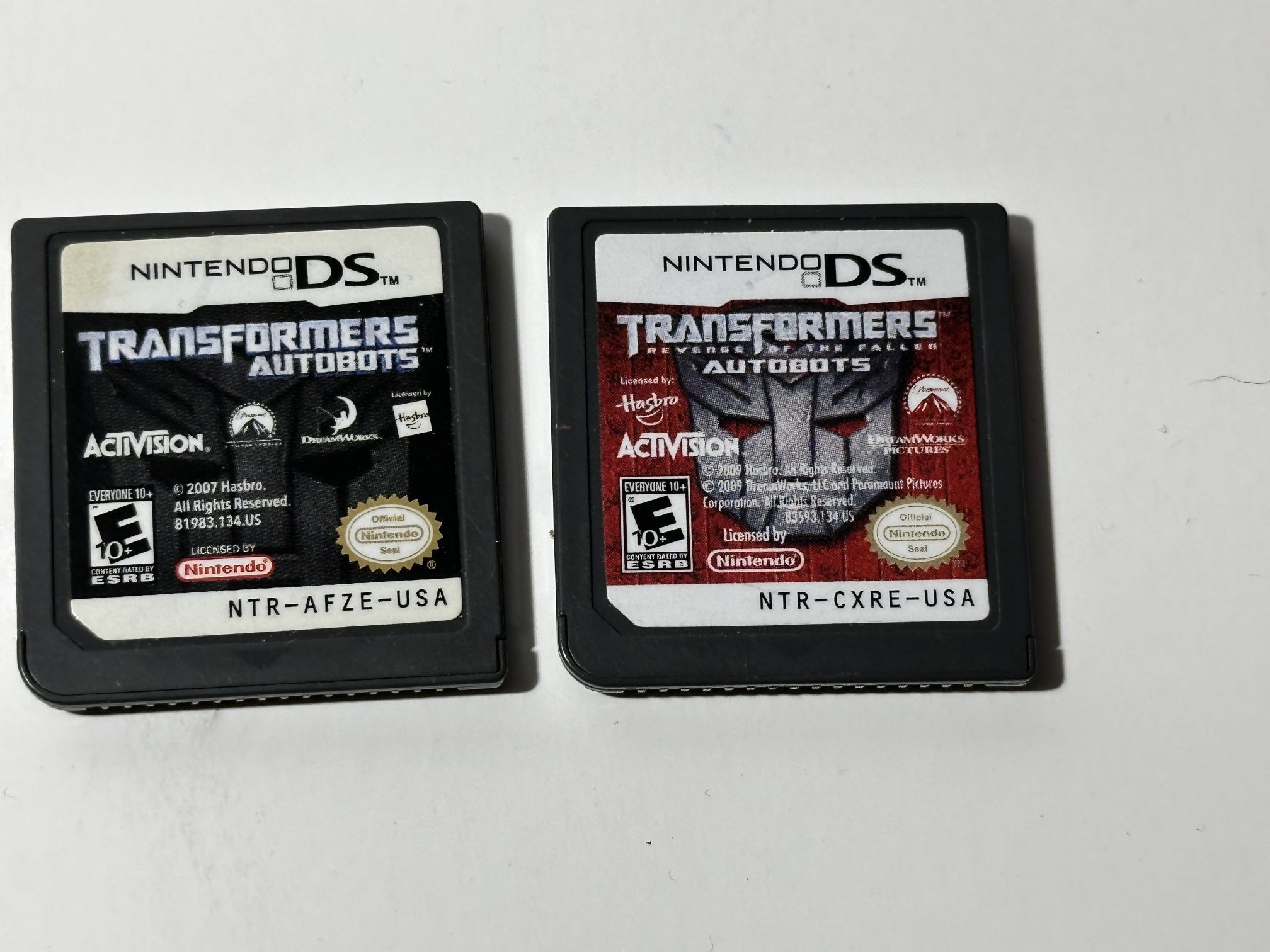 TESTED Nintendo DS Transformers games Autobots & Revenge of the Fallen Autobots