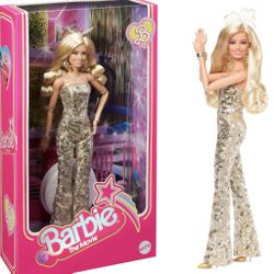 Barbie The Movie Collectible Doll in Gold Disco Jumpsuit