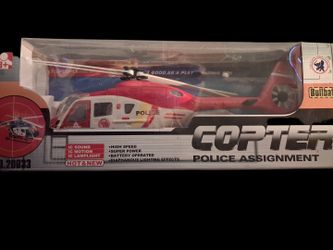 Bullbat Police Assignment Copter Toy Helicopter