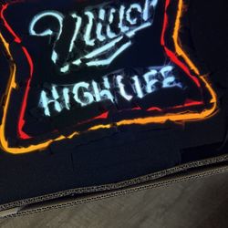 Neon Miller High Life Sign 