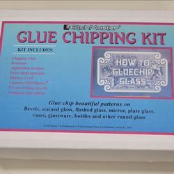 EtchMaster Glass Glue Chipping Kit - UNUSED Hide Glue & Dessicant (No Stencils)