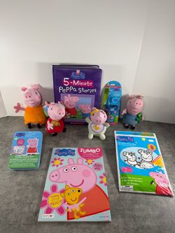 Peppa Pig Kids Bundle – Books, Plush & Activities